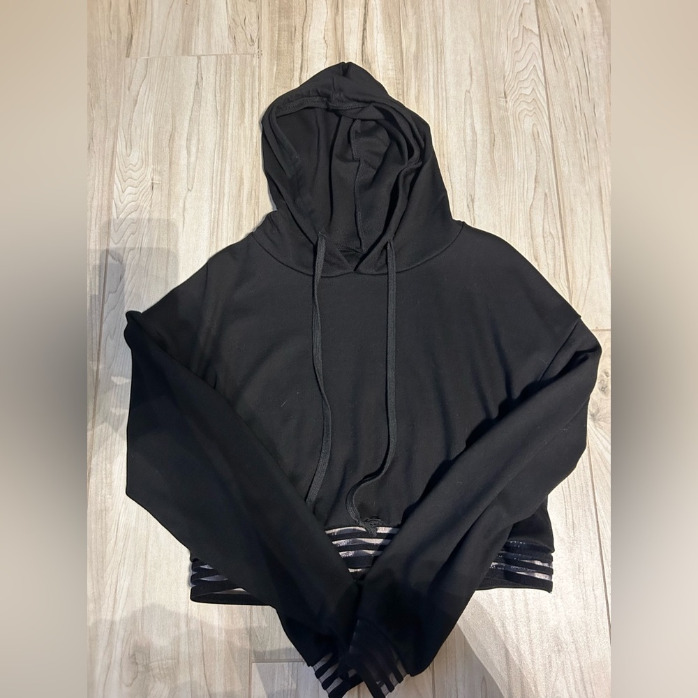 Open back hoodie
